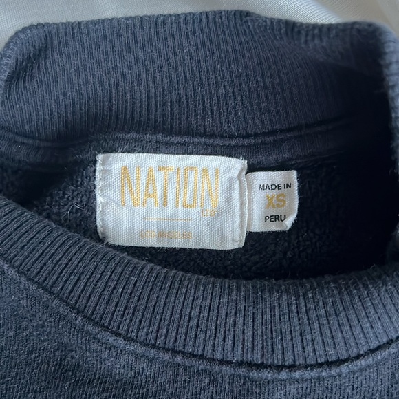 Women’s Nation LTD Mandi Dressed Up Sweatshirt in Jet Black Size XS - Picture 4 of 5